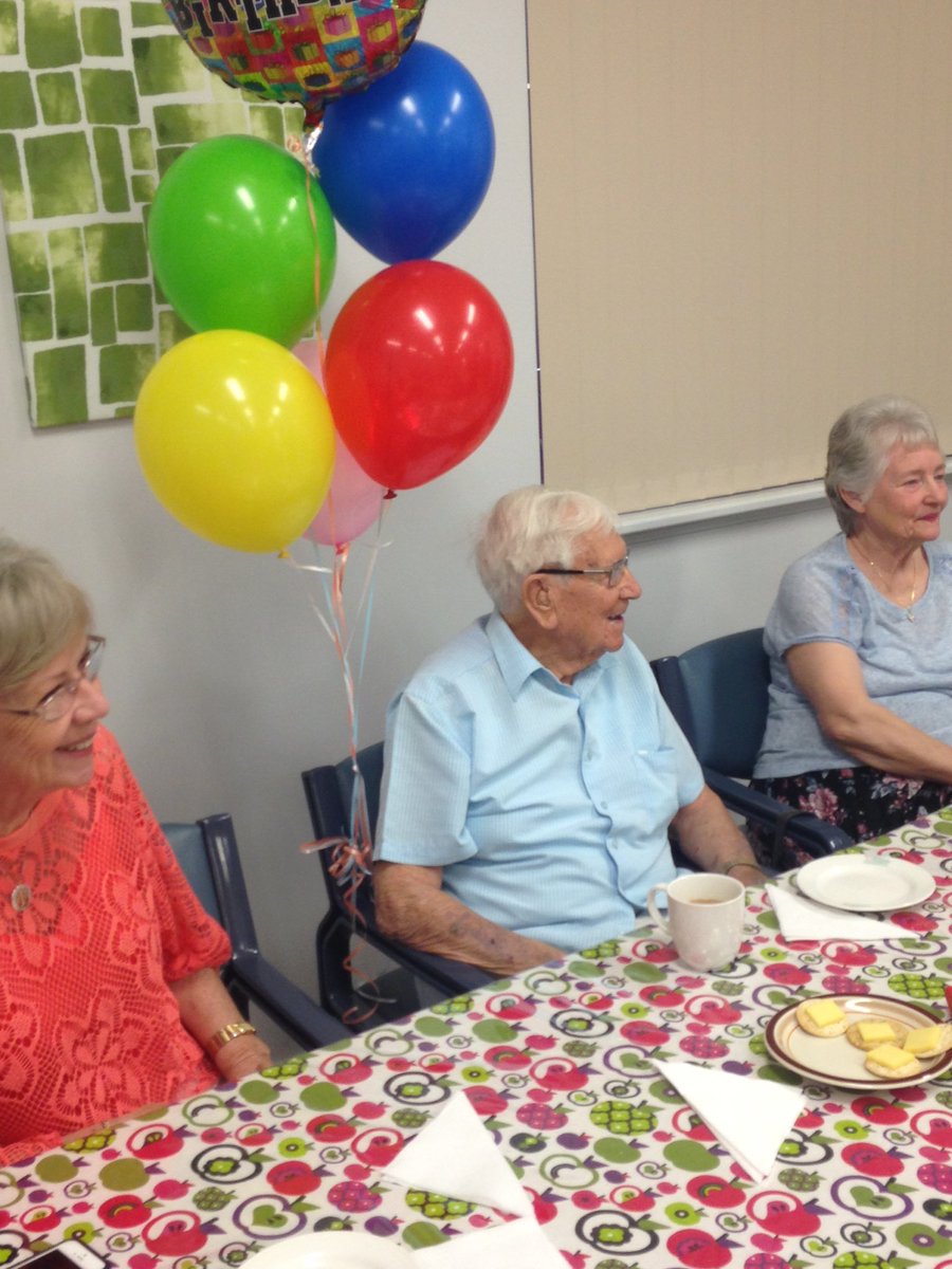 Big celebration at Woodvale Social club today. Our client John is celebrating 102nd birthday! #wow #perth