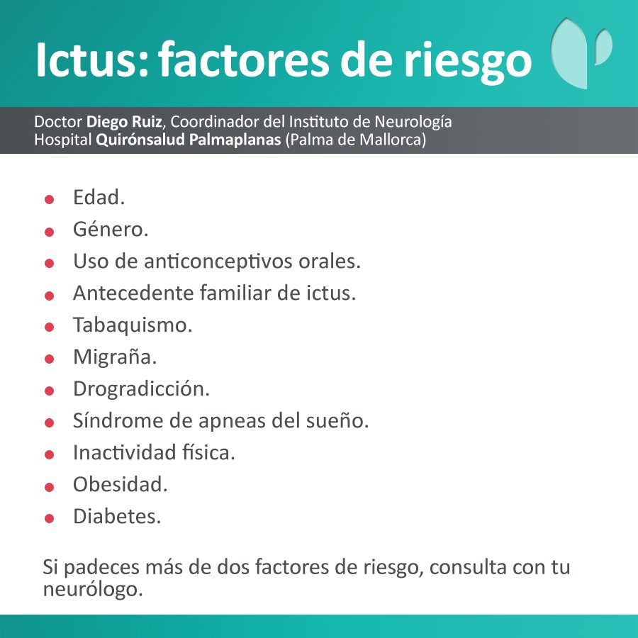quironsalud's tweet photo. El control de los factores de riesgo podría evitar hasta el 80% de los #ictus. Mañana, en el #DíaMundialDelIctus, apuesta por la prevención https://t.co/CkxkQ7XvT0