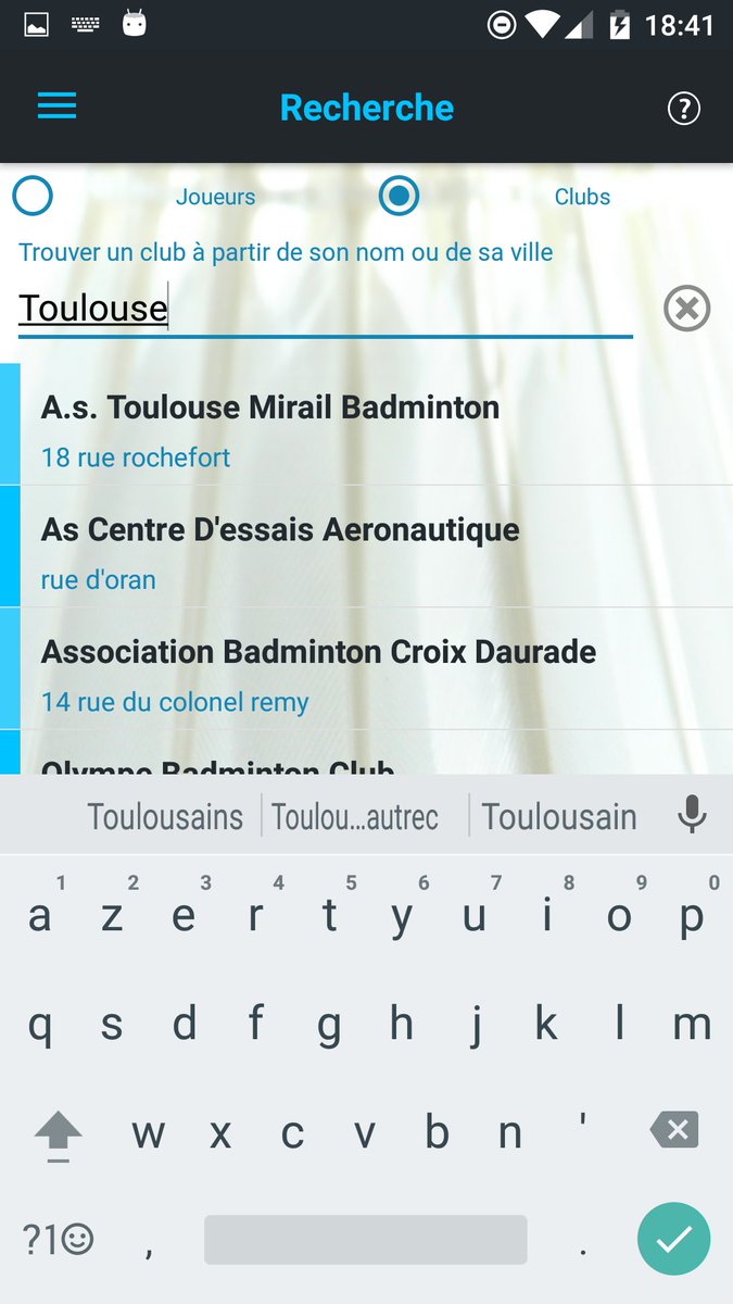 appebad's tweet photo. [MAJ Android v1.9]  Recherchez joueurs et clubs avec ebad et accédez à tous les interclubs, les équipes et les joueurs !!!! https://t.co/aee1Ohchzr