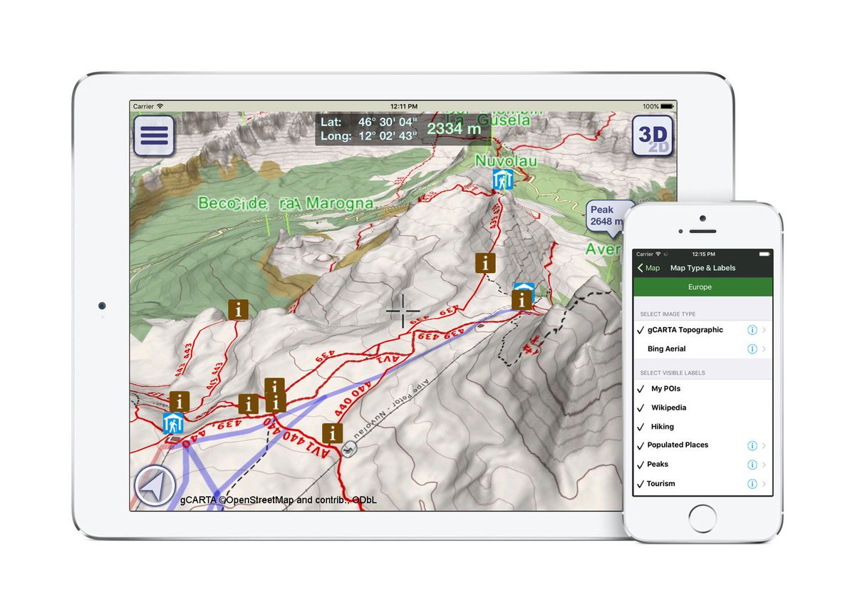GeoFlyer3DMaps's tweet photo. Immagini aeree o mappa?
Con la voce di menu Mappa & Etichette, puoi cambiare la copertura del terreno tra immagini aeree e #gCARTA. https://t.co/qqcR5dPmql