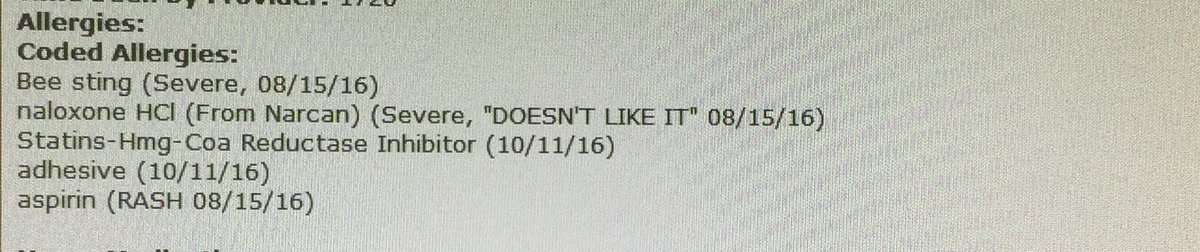 Check out this Narcan allergy~😂