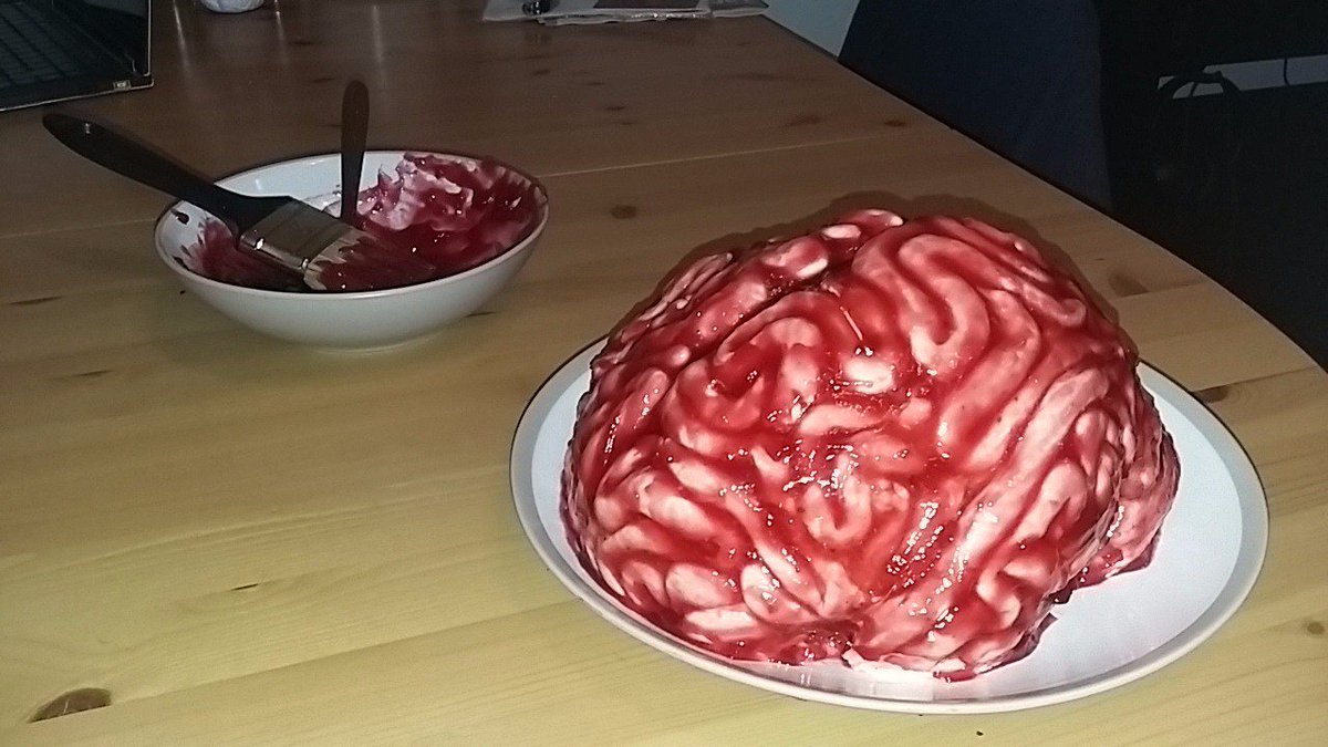 emljames's tweet photo. Realised I'd signed up to bake for ECR Coffee Club near Halloween. May have gotten a little carried away with the theme... #sleepdeprived https://t.co/uVS6ZTmdFt