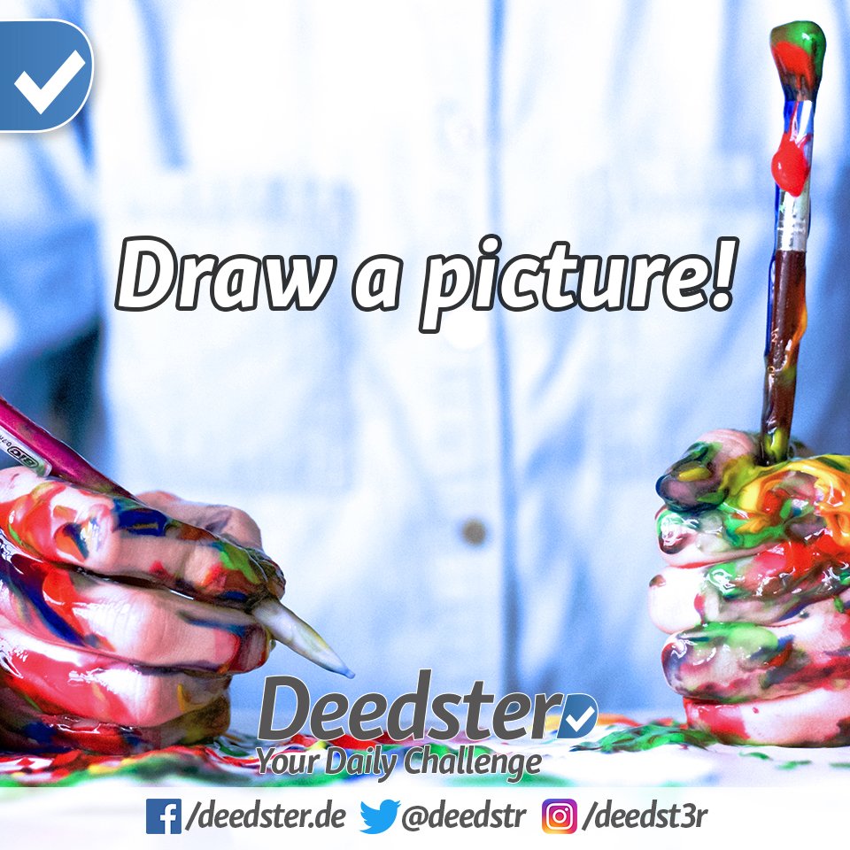 Deedstr's tweet image. Share the results! More on deedster.de #DeedsNotWords #challengeaccepted #challenge #justdoit #tgif #friday #art #tvog #masterpi