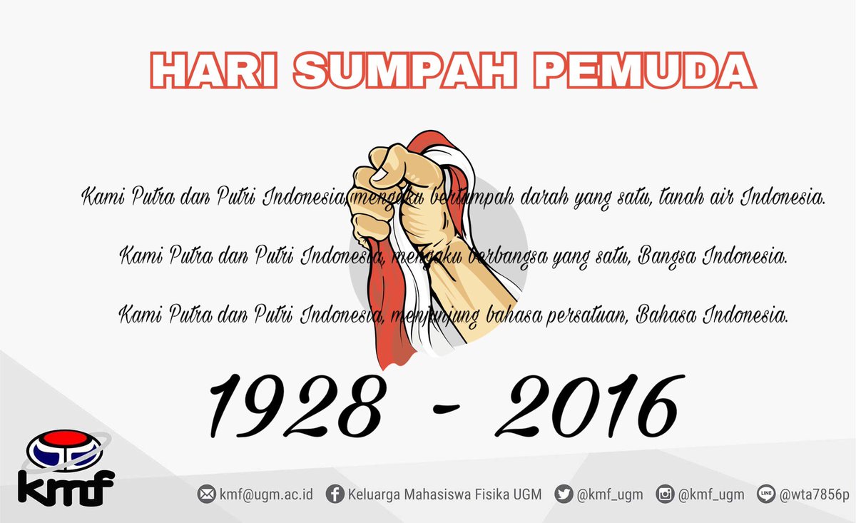 kmf_ugm's tweet photo. Selamat hari sumpah pemuda :D https://t.co/LoglKcJzlh