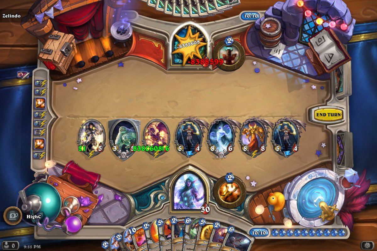 It was a big Scaled Nightmare.  8 million / 16.  #Hearthstone #TavernBrawl #NotAFriend