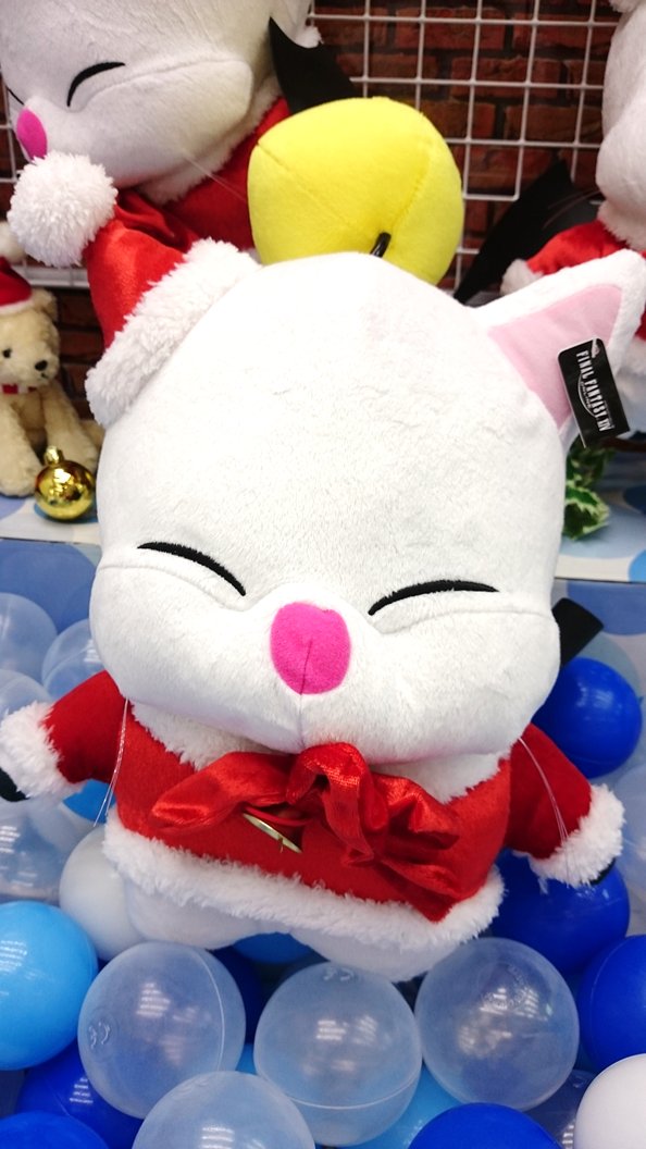 万代書店高崎店あみゅーず Finalfantasyxiv モーグリぬいぐるみ X Mas Ver 投入したクポー モーグリのかっわいいかわいい ぬいぐるみクポ 決して白豚とかいってはイケないクポ ぼっちクリスマスでもモーグリが励ましてあげるから デコイ代わりに