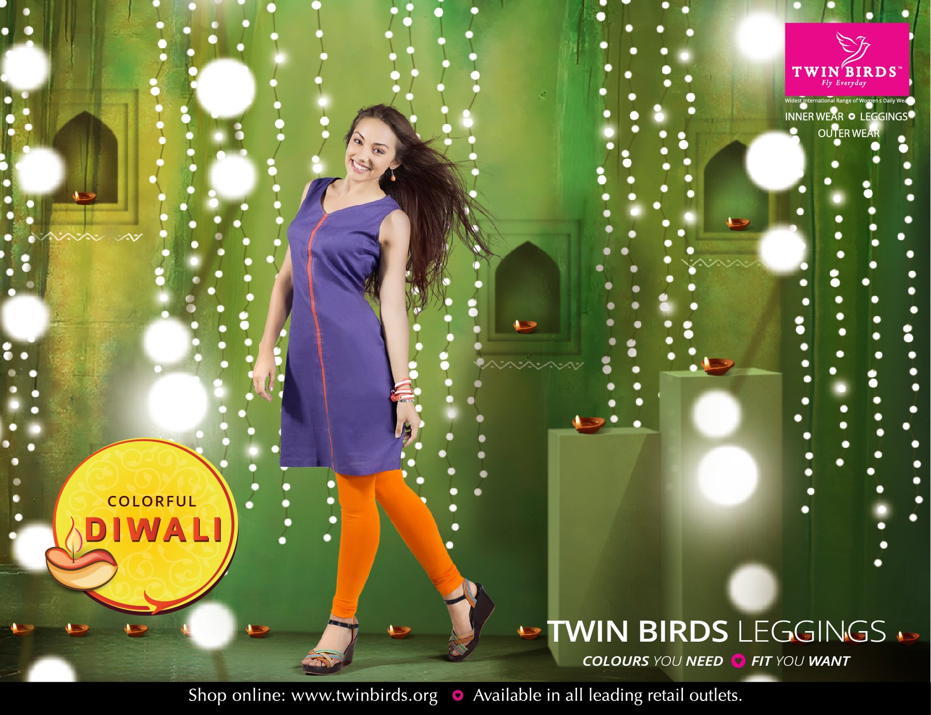 Twin Birds Women's Cotton Full Length Leggings - India | Ubuy