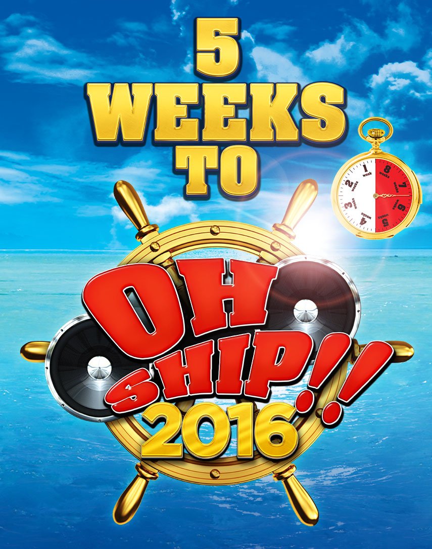 OhShipSA's tweet photo. Can you feel it? 5 WEEKS to #OhShip2016 https://t.co/yXlc4X0N6F