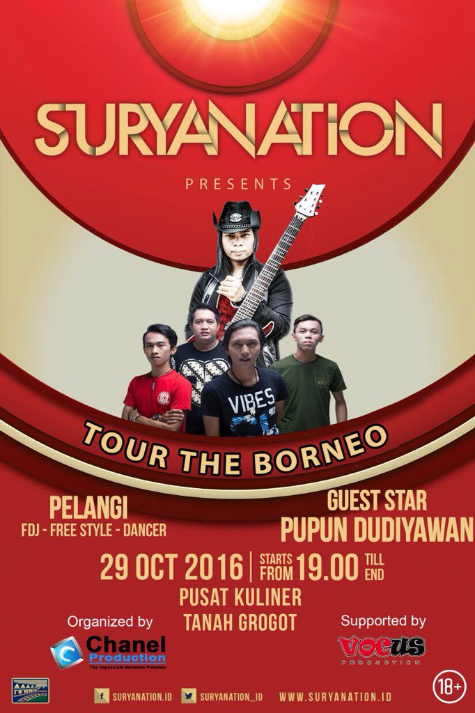 Tomorrow., let's going to tanah grogot 💀 <a href="/suryanation_id/">Suryanation</a> #PelangiBand #TourBorneo2016 #InginSelaluAda