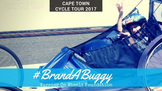 Want to give a differently-abled child the experience of the Cape Town Cycle Tour in 2017? Here's your opportunity to sponsor &amp; #BrandABuggy