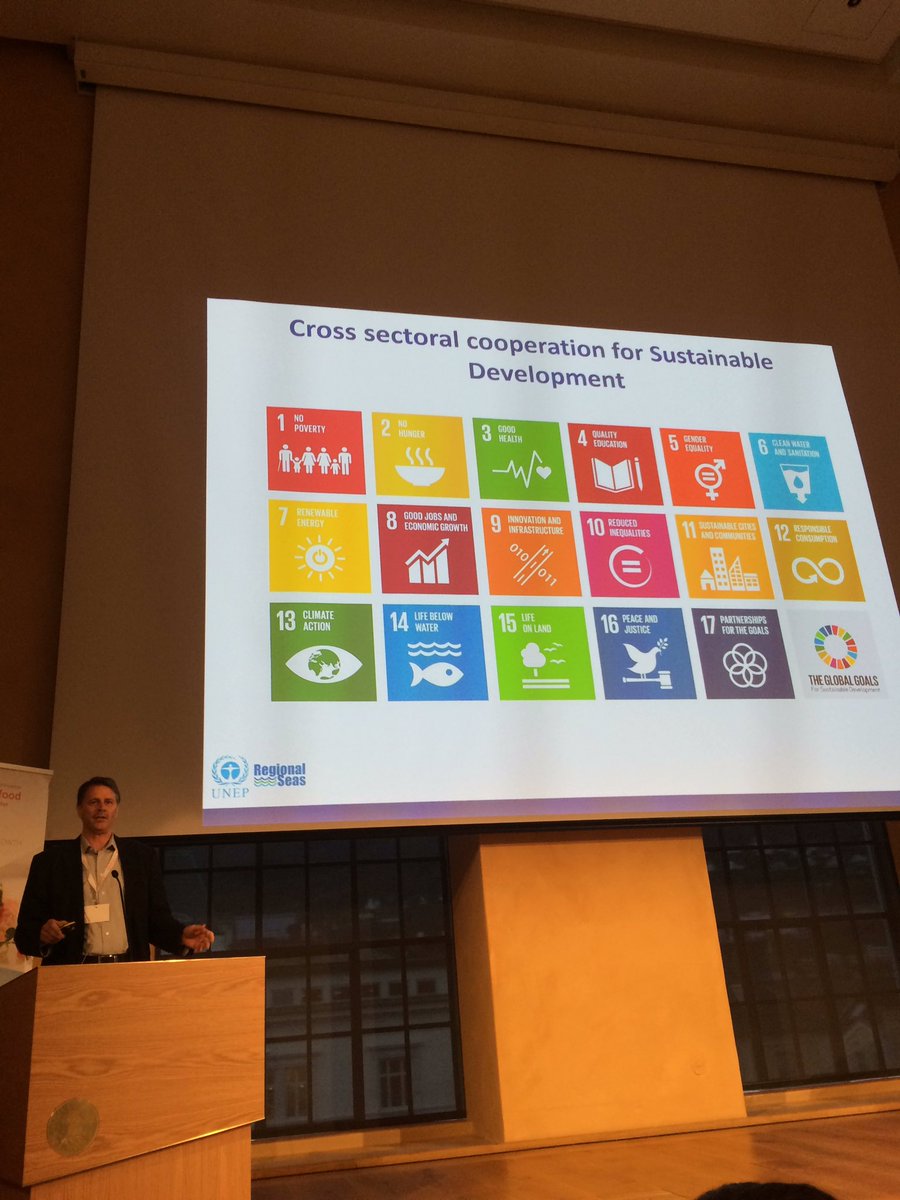 NCE Seafood Innovation (@nceseafood) on Twitter photo "Cross sectoral cooperation for #Sustainable Development. 10 out of 17 goals affects the sea" <a href="/PeterHarrisGRID/">Peter T. Harris</a> <a href="/UNEP/">UN Environment Programme</a> #SGSbergen16 "Cross sectoral cooperation for #Sustainable Development. 10 out of 17 goals affects the sea" <a href="/PeterHarrisGRID/">Peter T. Harris</a> <a href="/UNEP/">UN Environment Programme</a> #SGSbergen16