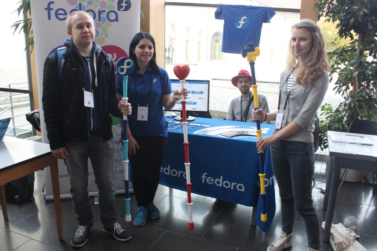 fedora's tweet image. Good morning, Brno! Are you at #PyconCZ today? Come say hello to the Fedora team and see the great #Python staffs! #FedoraLovesPython