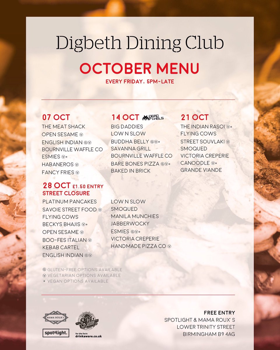 DigbethDiner's tweet image. Last chance to enter! 12pm close

RT

Food and drink up for grabs tonight!

2x twitter winners