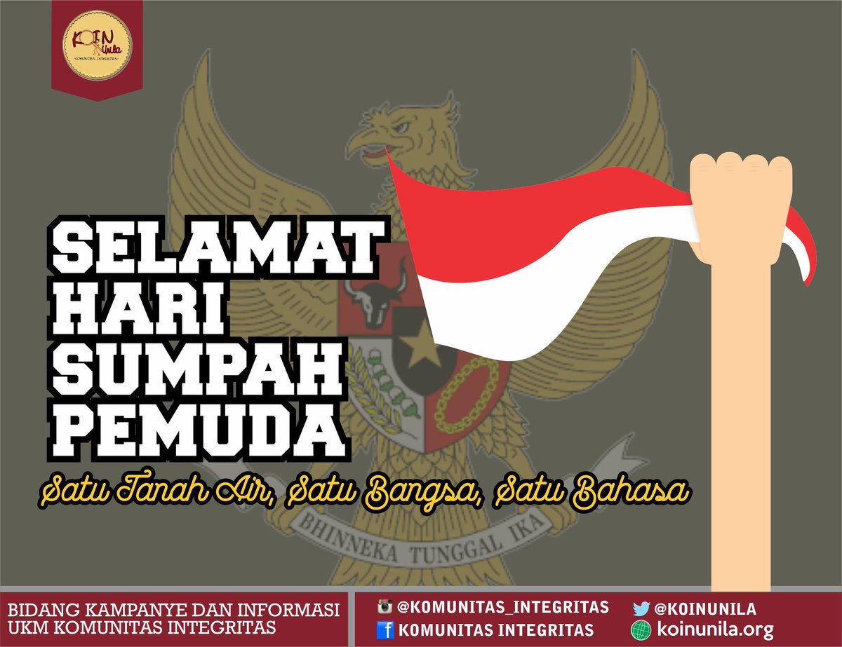 Selamat hari sumpah pemuda🚩