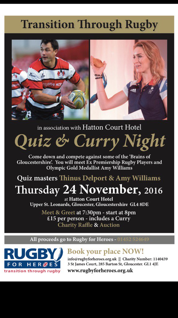 Rugbyforheroes's tweet photo. TICKETS now available 4 this great event! Supporting the transition of service men &amp; Women  @AdjacencyRec @MinchRFC https://t.co/bZxJ6pQgma