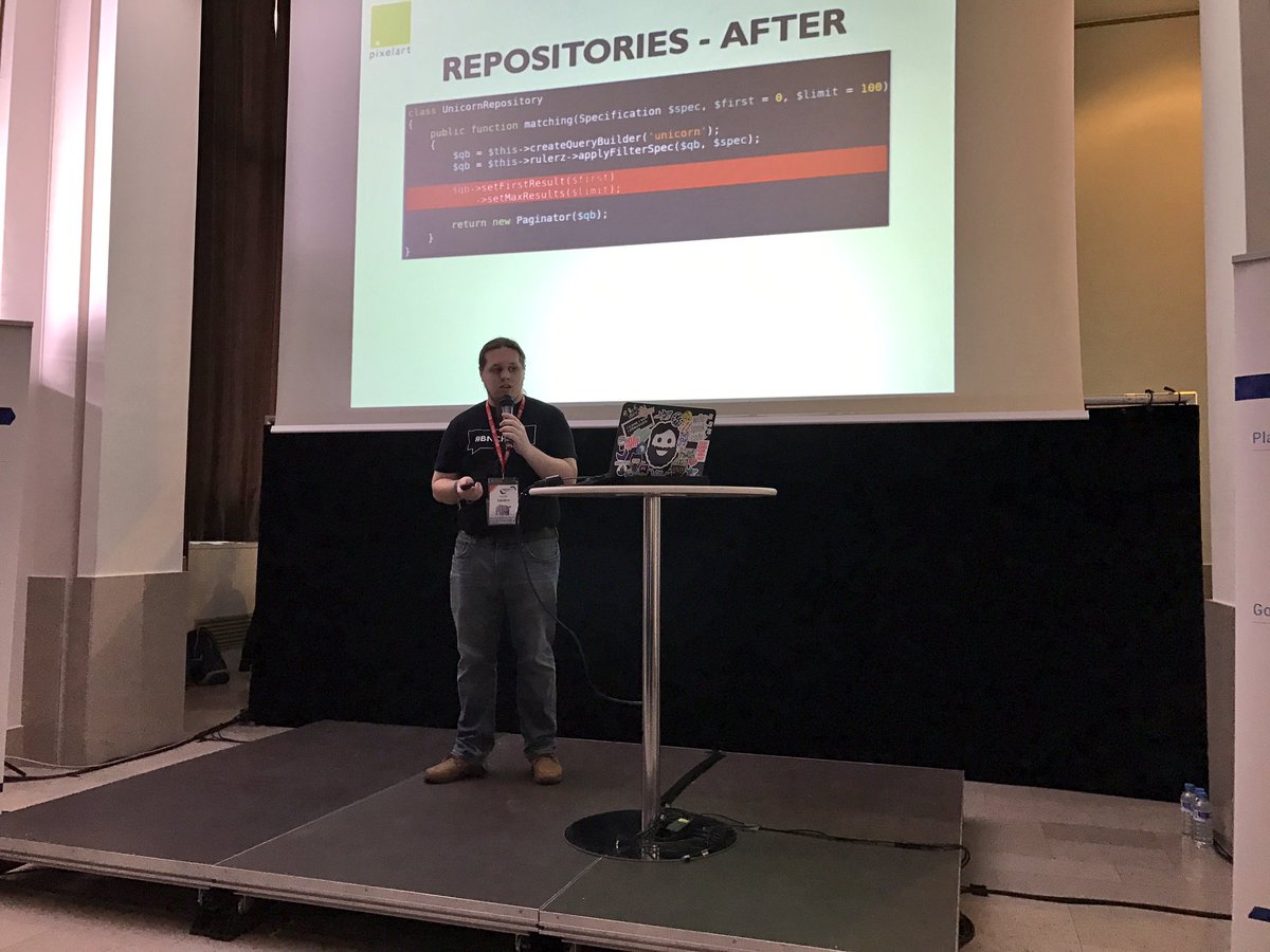 PTC_Tech's tweet photo. Pratique le pattern specifications #forumphp #rulerz https://t.co/QFAuM0qyul
