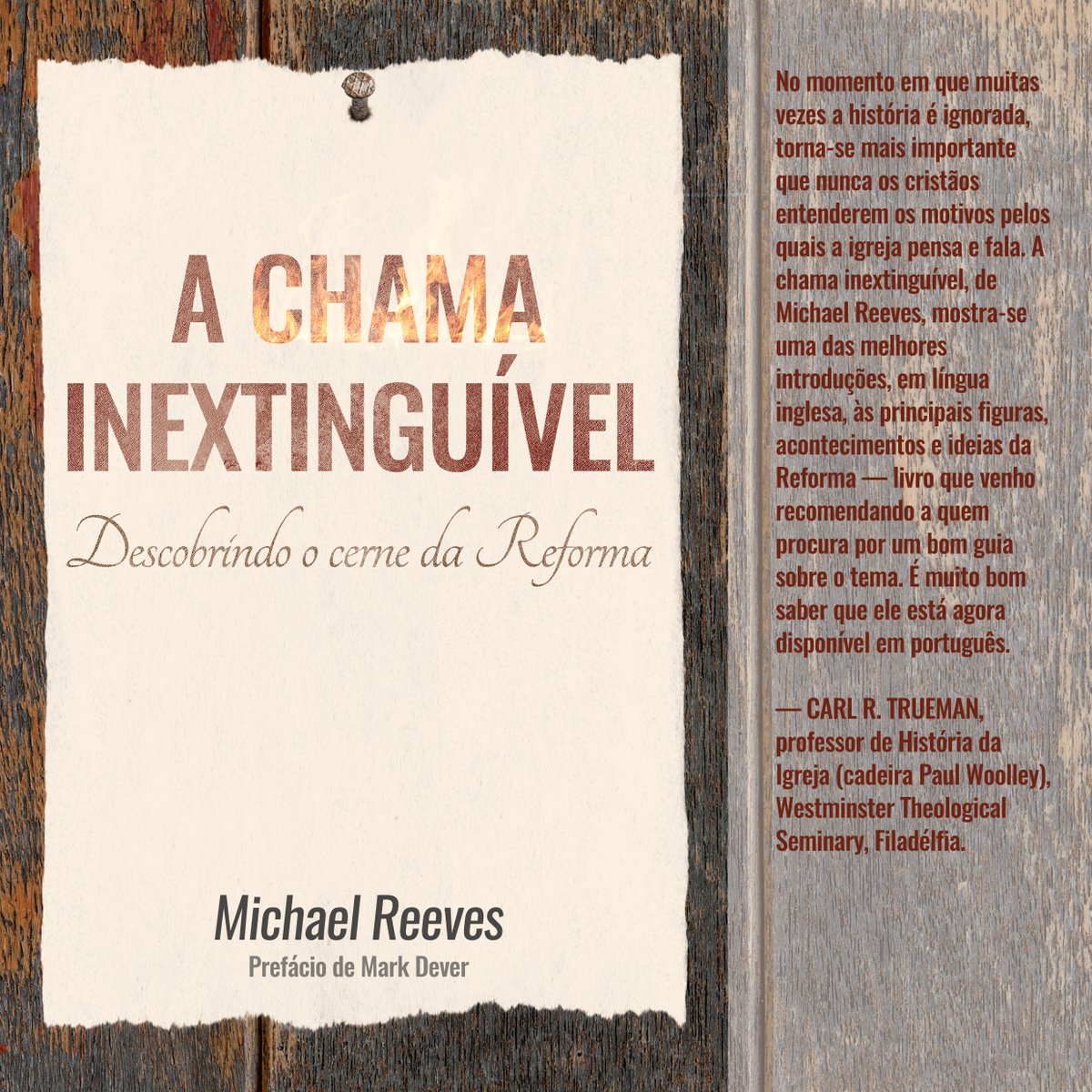 mike_reeves's tweet image. A Chama Inextinguível out now in Brazil. theolo.gy/2eC1Fuy @monergismo