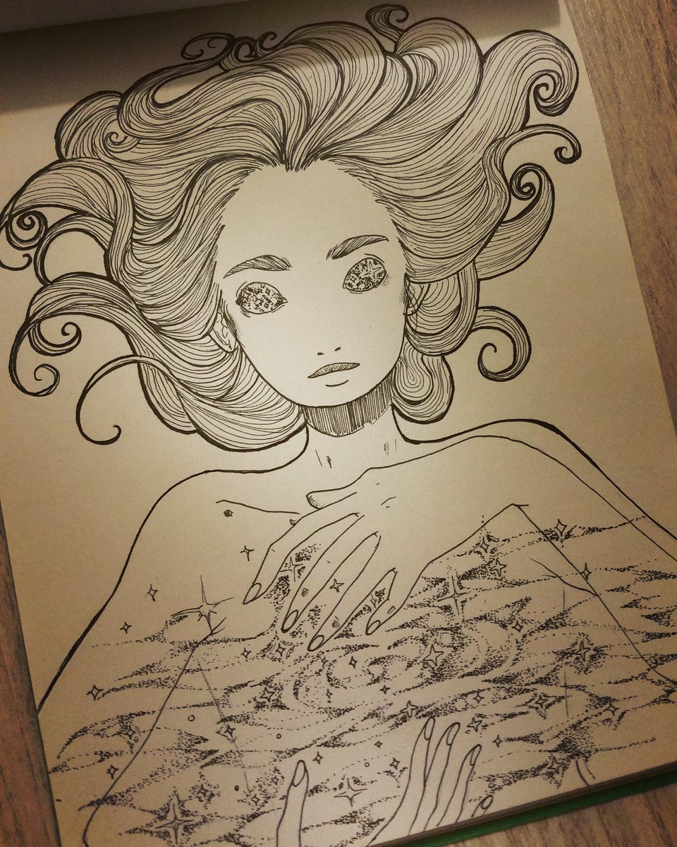 yzus_illus's tweet photo. 🌌Day 23🌌 A GALAXY WITCH
#Inktober #Inktober2016 #witchyartchallenge #galaxywitch #modernwitchesdaily #illustration #sketchbook #witchcraft https://t.co/UCvG4V5e2S