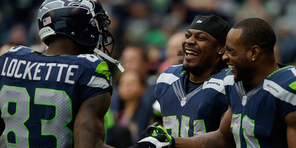 Beast Mode off the field. 

His teammate's career was in doubt, but <a href="/moneylynch/">Marshawn Lynch</a> wasn't leaving him: on.nfl.com/08iahV (Via <a href="/DanHanzus/">Dan Hanzus</a>)