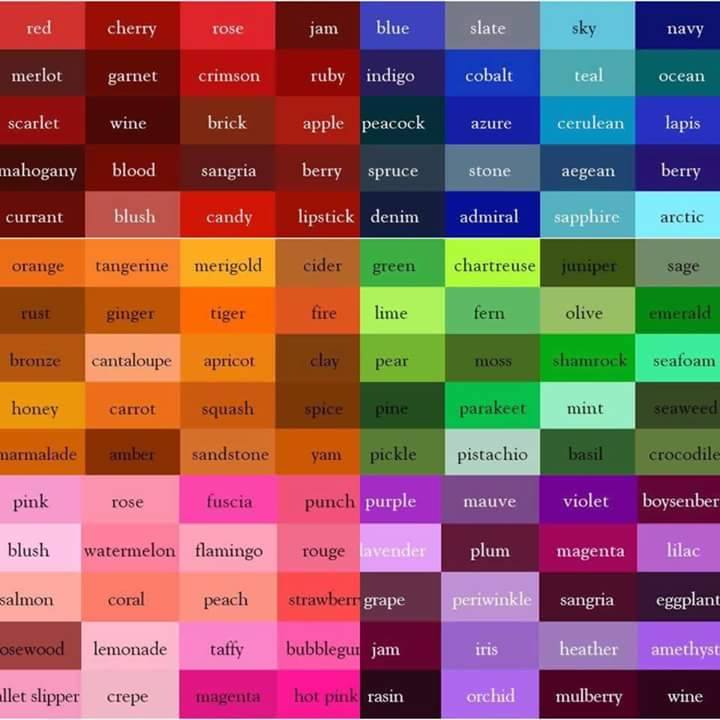 Complimentary Color Chart