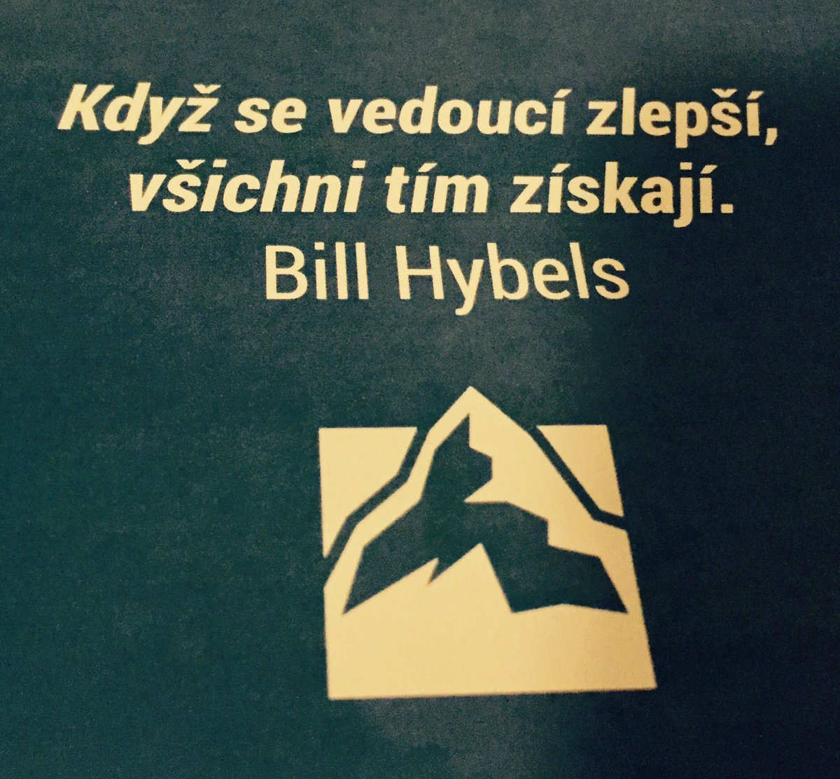 Jedna z prvních myšlenek na #GLS16 aneb proč by se měli leadeři zlepšovat #willowczech