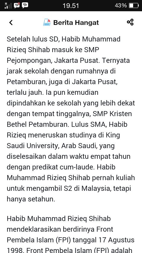 Cakradewi1's tweet photo. Jenolan SMP KRISTEN BETHEL PETAMBURAN,anak penjahit,rias pengantin,,Yg menjelma Mjd Komandan FPI.di tinggal bpknya sjk usia 11 bln.Rizik https://t.co/erpcJgn2BF