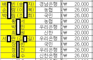 wonwoo_fox's tweet photo. 오늘 환불명단입니다.

기업은행 노*은님, 농협 이*나(김*선)님, 농협 곽*진님,  농협 김*선님 계좌 확인을 위해 DM 부탁드립니다. https://t.co/43nDaX44WE