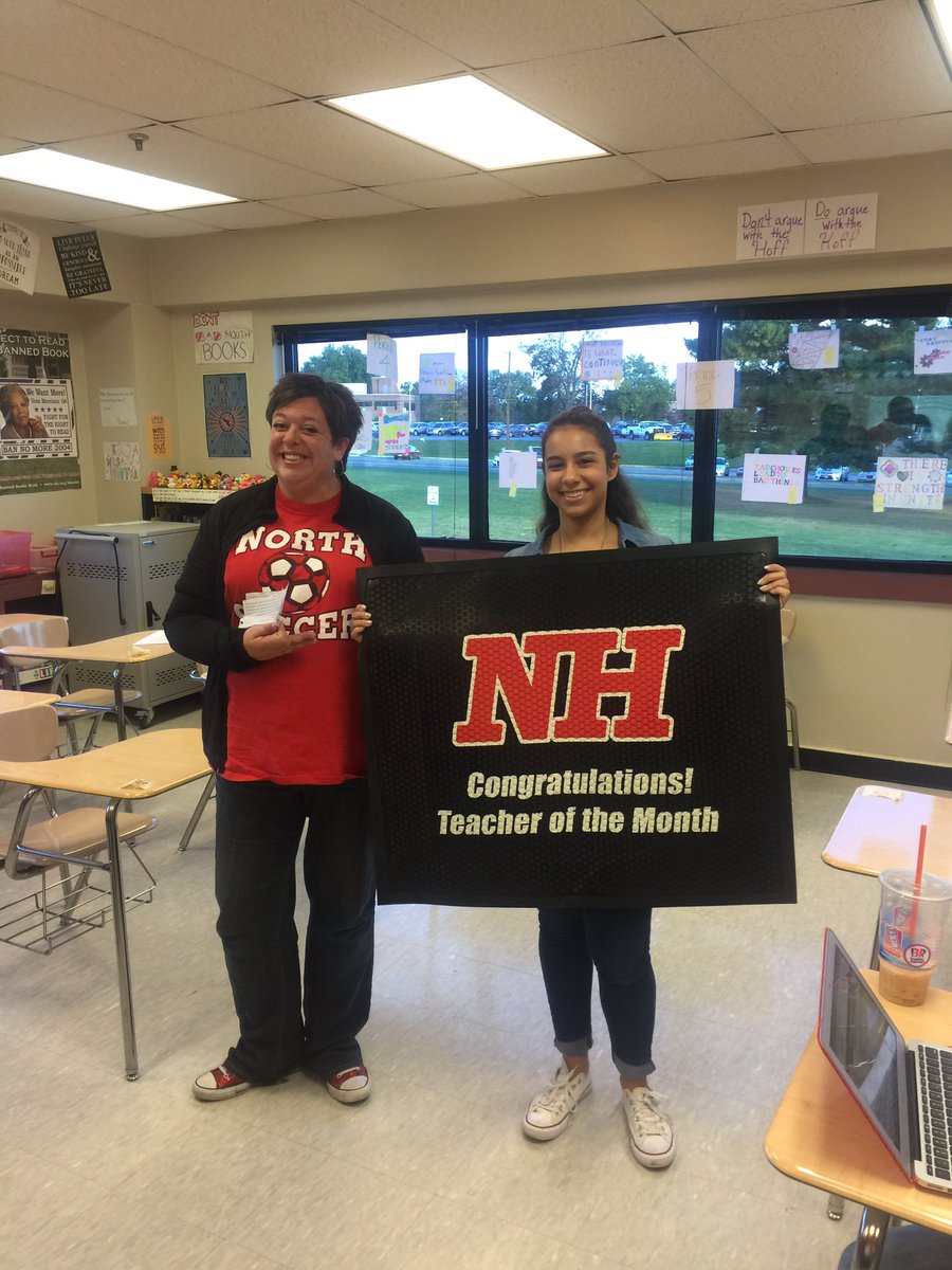 chrisclinewcps's tweet photo. Mrs. Hoffman receiving the Teacher of the Month Award. Keep up the great work @hoffmanlitclass #wcpsmd #hubpride https://t.co/GaLg8C5Hgf