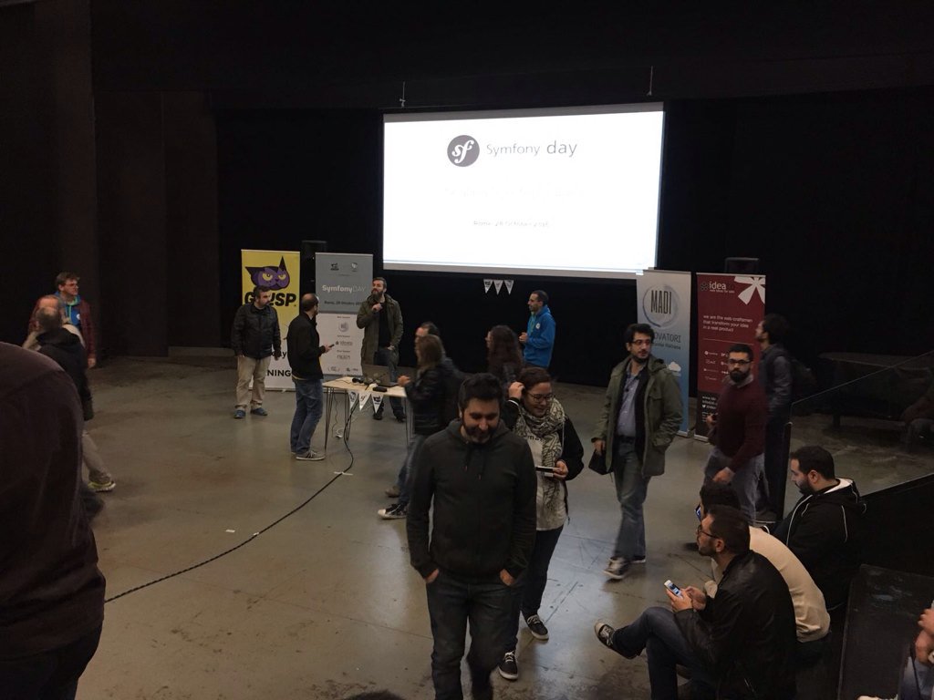studiomado's tweet image. Gran bella giornata a Roma per il @SymfonyDayIt 2016! 💻🇮🇹 #symfonydayit #symfony