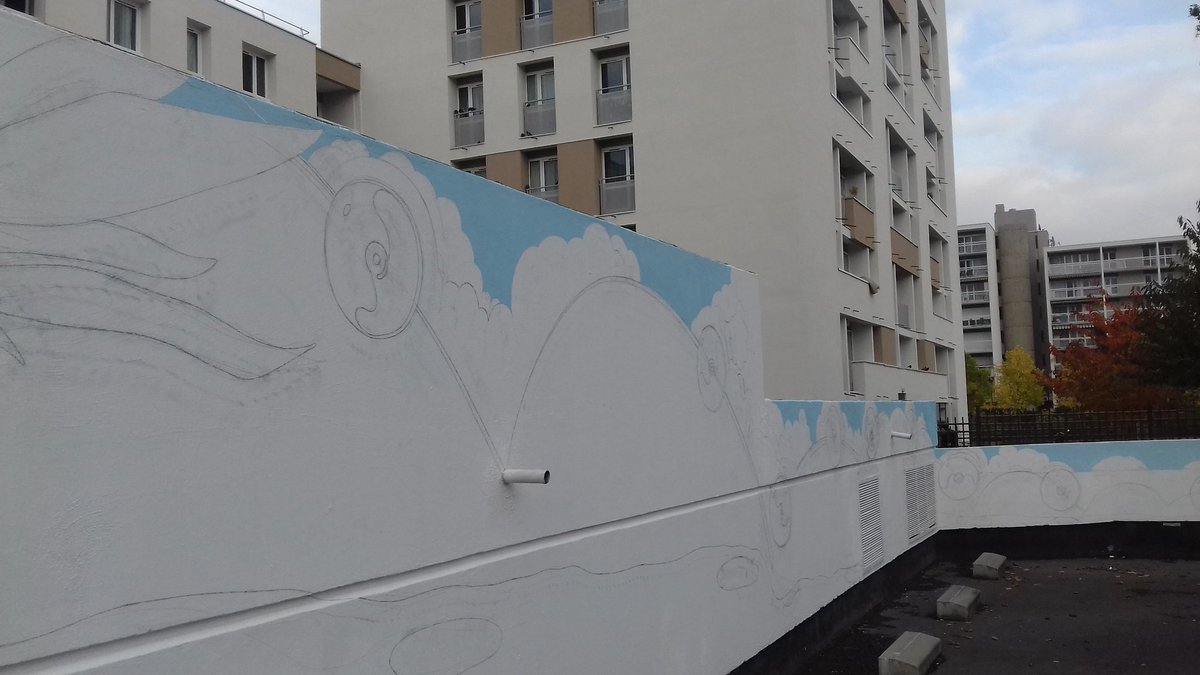Une nouvelle fresque est en cours de réalisation à Sartrouville