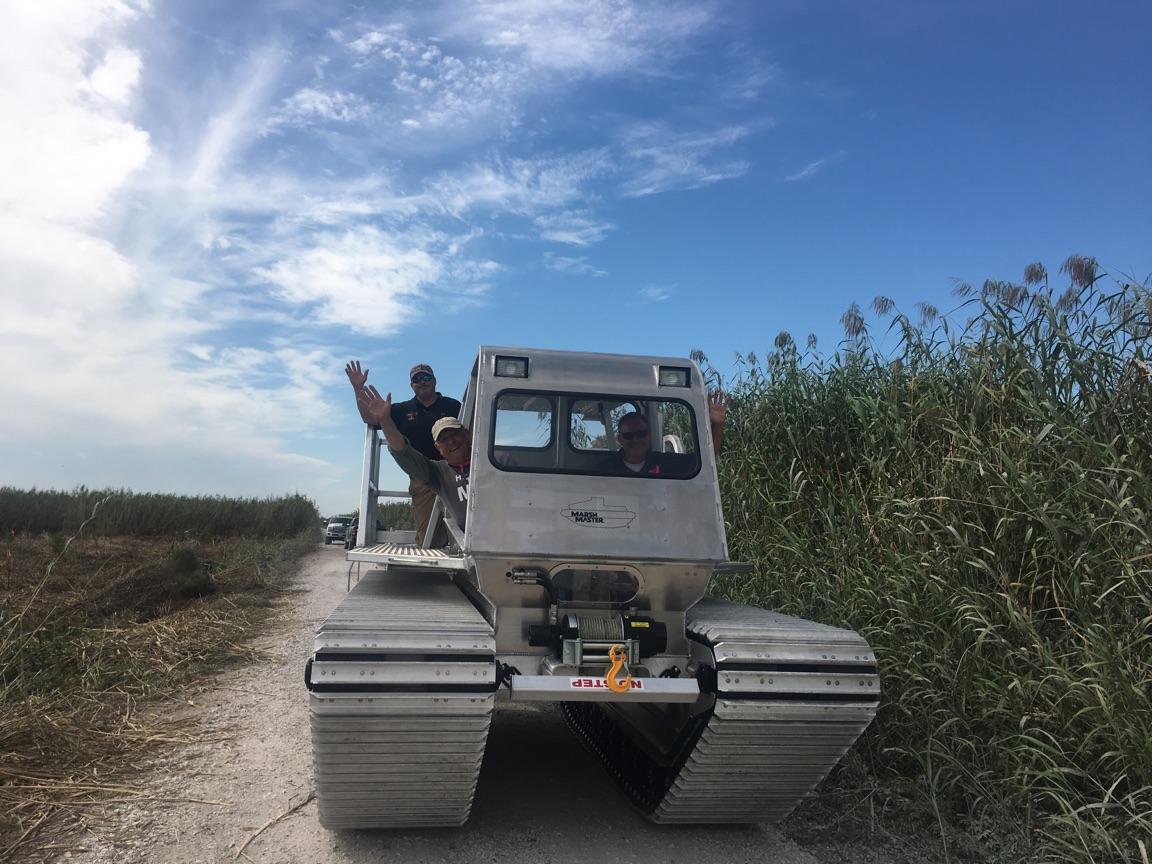 REF_Restores's tweet photo. Special thx to partner @EILEENFISHERNY for enabling purchase of our #MarshMaster -to more efficiently prep land to be restored! #REFPaC2016 https://t.co/PEUsasFoSh