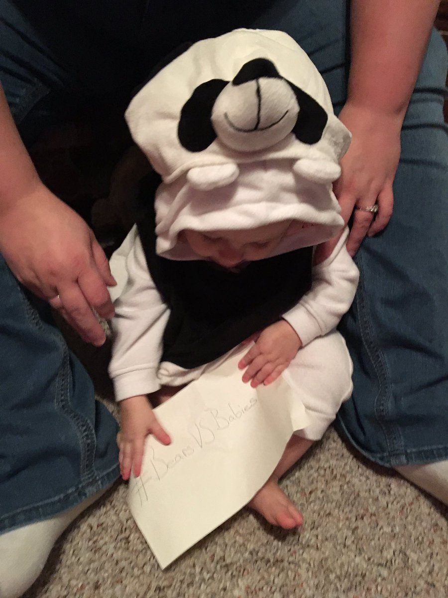 B_ahles's tweet photo. @gameofbabies here we have a baby dressed as a bear dressed as a panda bear. #BearsVsBabies #Bearception #mustgodeeper https://t.co/948lJCGMTM