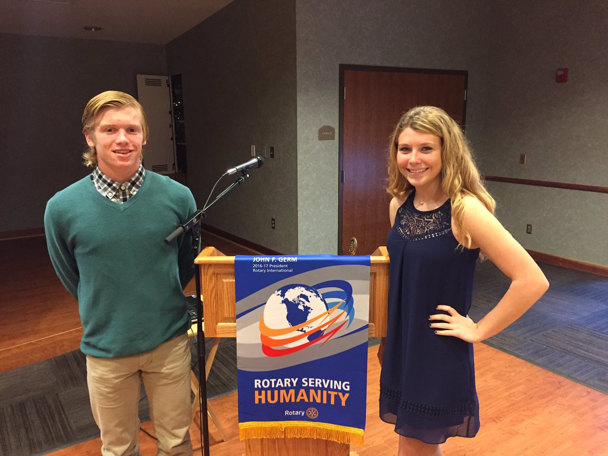 grumpyh72's tweet photo. Congratulations to Mackenzie Staples and Mathias Ham! Sunrise Rotary Students of the Month. Great job! Great people! https://t.co/SKOP3nMDlY