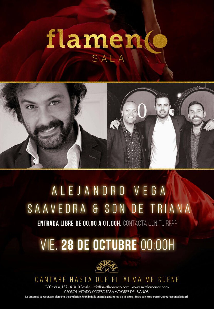 Os espero esta noche con lista de invitados vip de 00 a 02, ( hasta las 01 entrada gratuita), si quieres un reservado escríbeme al 693271698