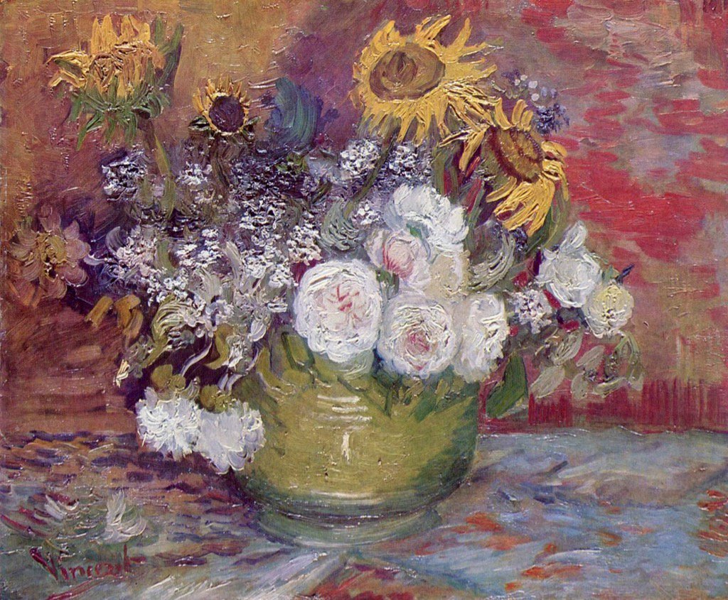 mjesusgz's tweet photo. Roses and sunflowers by Vincent Van Gogh - #pintura #art #arttwit #painting https://t.co/BXF4EBXkpb