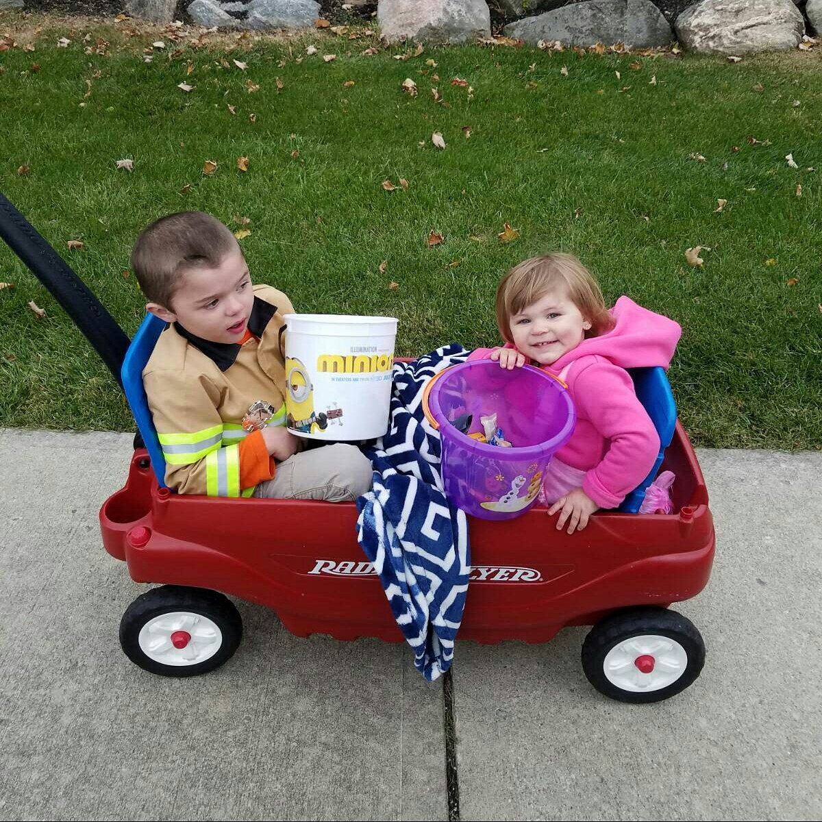 Our city had trick or treat lastnight, the kids had fun! Trick or treat was always on Halloween when I was growing up