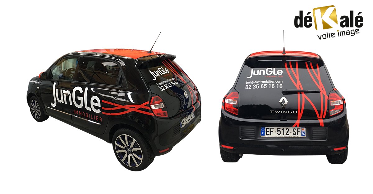 dekalepublicite's tweet photo. Nouvel habillage véhicule pour la société Jungle ! 
A quand le votre ?
#dekale #habillagevehicule #dekalevotreimage #publicite https://t.co/8LLBC406lH
