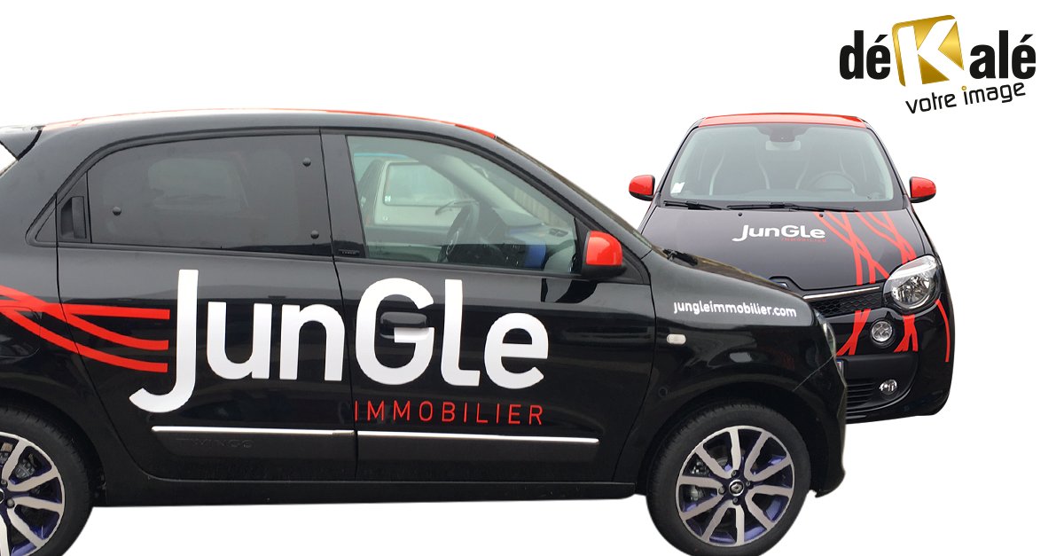dekalepublicite's tweet photo. Nouvel habillage véhicule pour la société Jungle ! 
A quand le votre ?
#dekale #habillagevehicule #dekalevotreimage #publicite https://t.co/8LLBC406lH