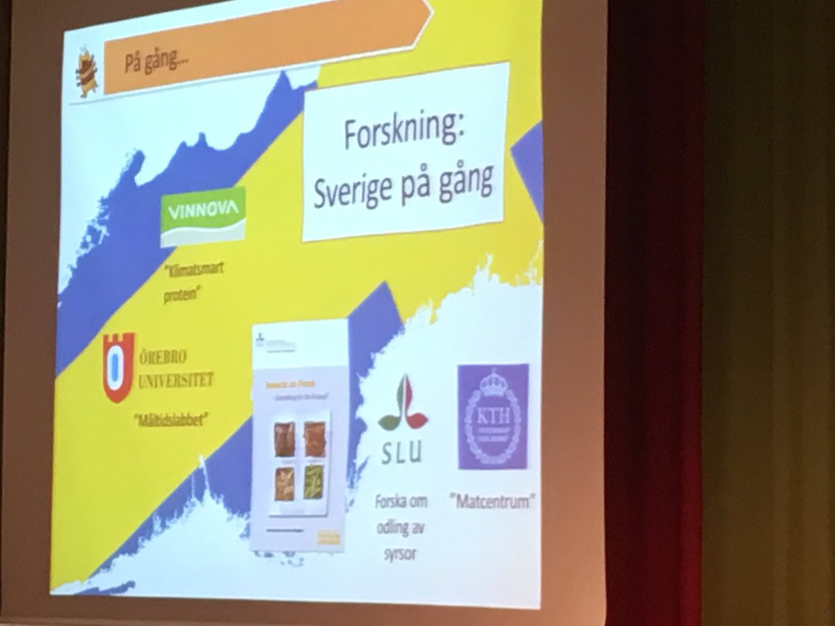 KristinaEklof's tweet photo. Måltidslabbet på Örebro Universitet uppmärksammas på @SkovdeBizWeek Riktigt tunga argument för insekter som bra föda! @regionorebrolan https://t.co/z8OJGbtLb4