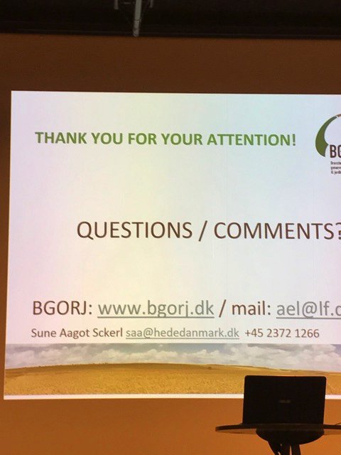 haarra's tweet photo. Sludge to land - the most important incitament for upstream work re contaminants, says BGORJ #npc16 https://t.co/iMTGaHZ6UJ