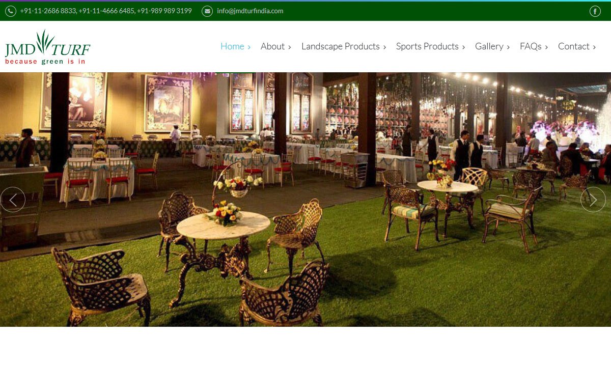 HostShopIndia's tweet photo. #HostShop has designed and developed #landscape industry website of JMD Turf India. Visit website:https://t.co/3663f21YLW
#responsivedesign https://t.co/DomSv52i9h