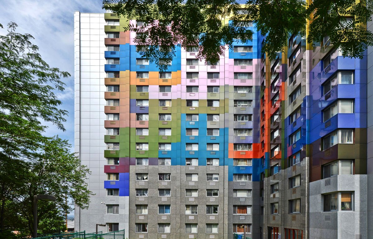 ShopArch's tweet image. Реконструкция фасадов жилого дома панелями Алюкобонд arch-shop.ru/reconstruction…