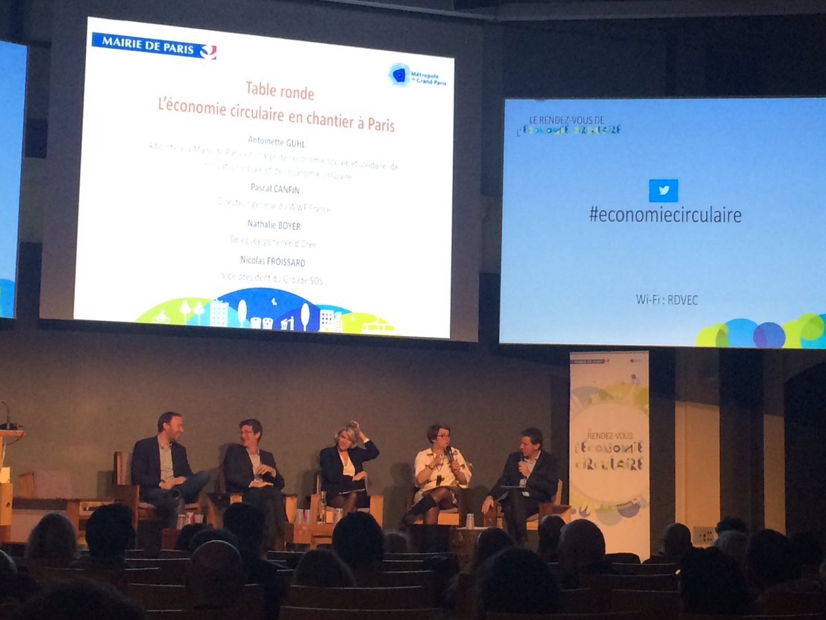 Table ronde sur l'Economie Circulaire Le Chantier poursuit sur sa lancée, l'action fait vivre. <a href="/antoinetteguhl/">Antoinette Guhl 🌍</a> <a href="/pcanfin/">Pascal Canfin</a> @nfroissard