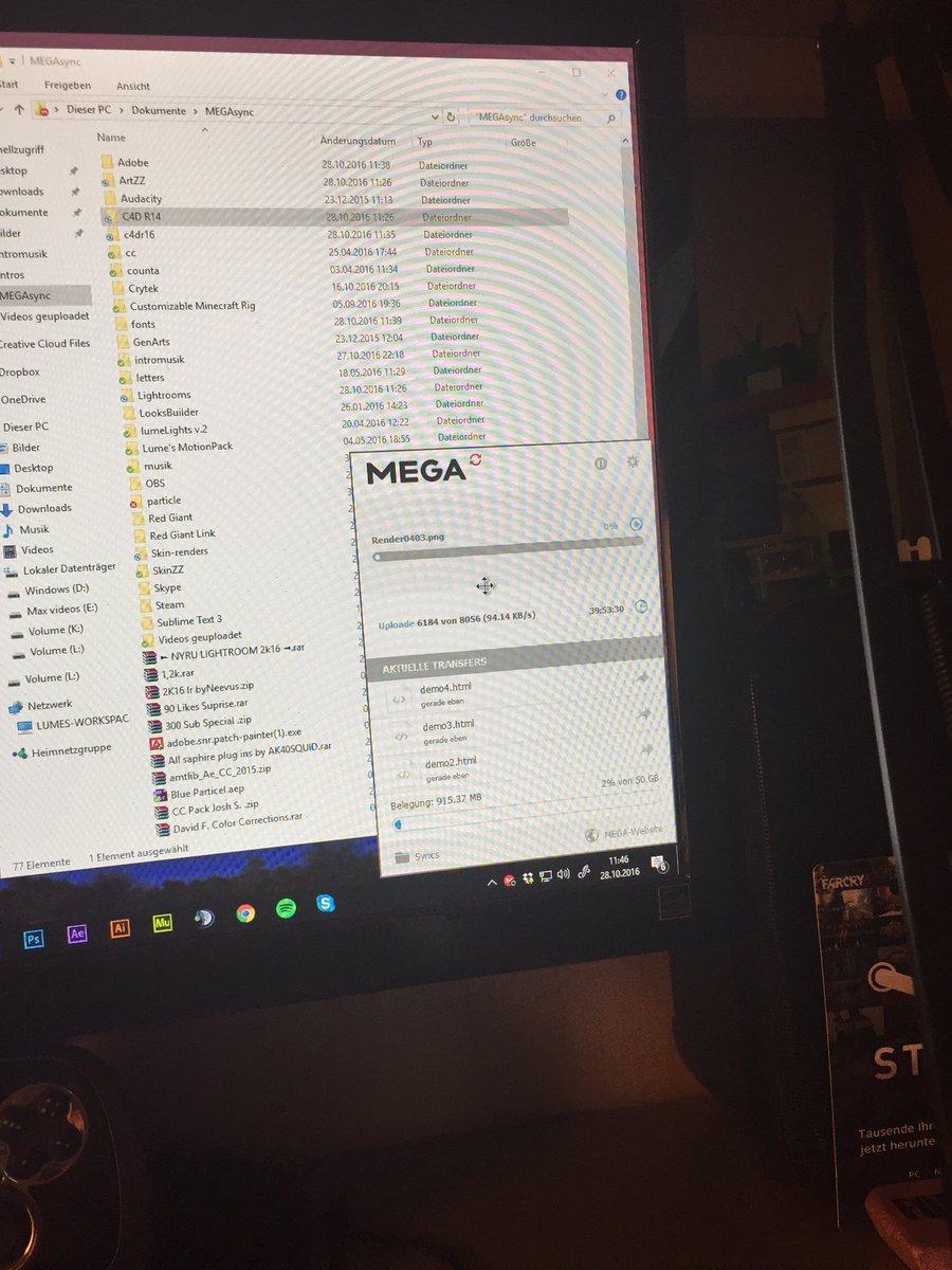lumeartworks's tweet image. Uploading My Field to #megasync to reset my PC! It has a few bugs!