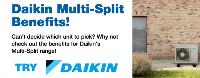Want to find out more about #Daikin Multi Splits? Click on the link to see how they can help you! goo.gl/DSVQjA