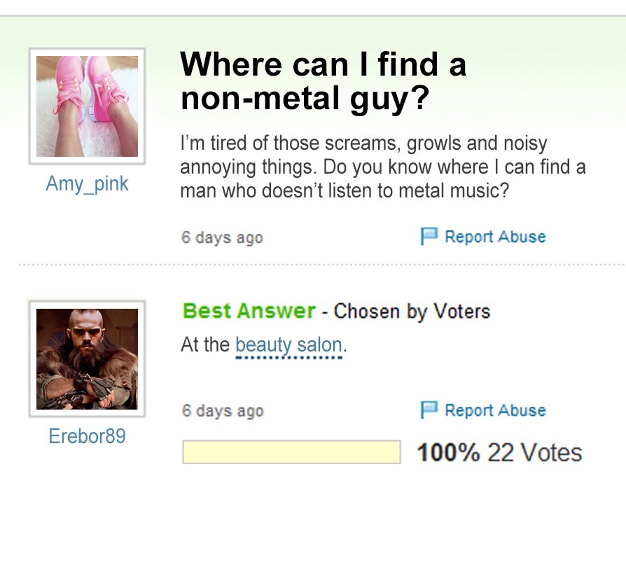 windroseband's tweet photo. Some guys don't listen to metal cause too busy getting their nails done.
#MEMES #meme #metalmeme #metal #music #metalfun #MetalHead https://t.co/2II9dRTsYL