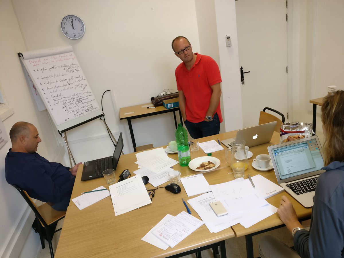 djmiles's tweet photo. VIS Leadership team working on Strategic Goal #2: Modifying the appraisal system. #VISLearns https://t.co/xVnIfuIfmD