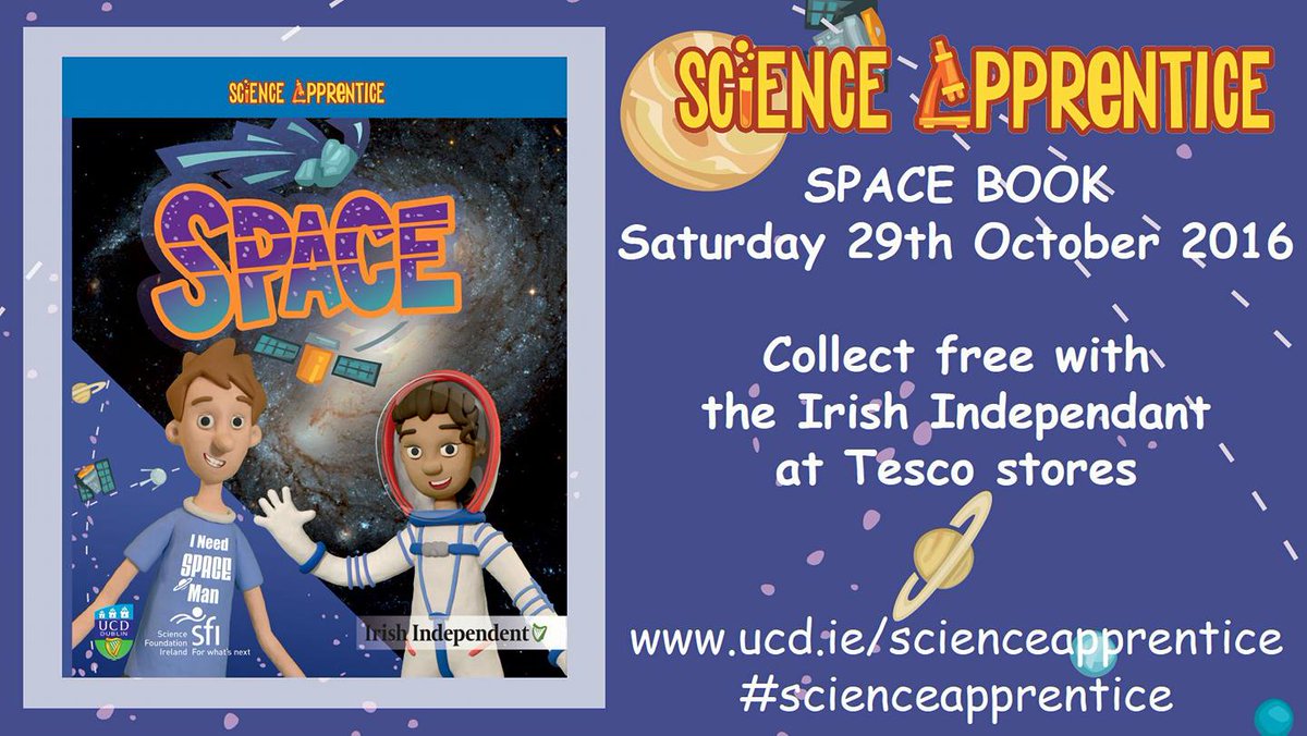 skysketcher's tweet photo. FREE BOOK ALERT Sat Oct 29th in the #Irishindo all @TescoIrl stores Nationwide. My workshop #ActionSun gets a mention #scienceapprentice https://t.co/K6cUDLQAv9