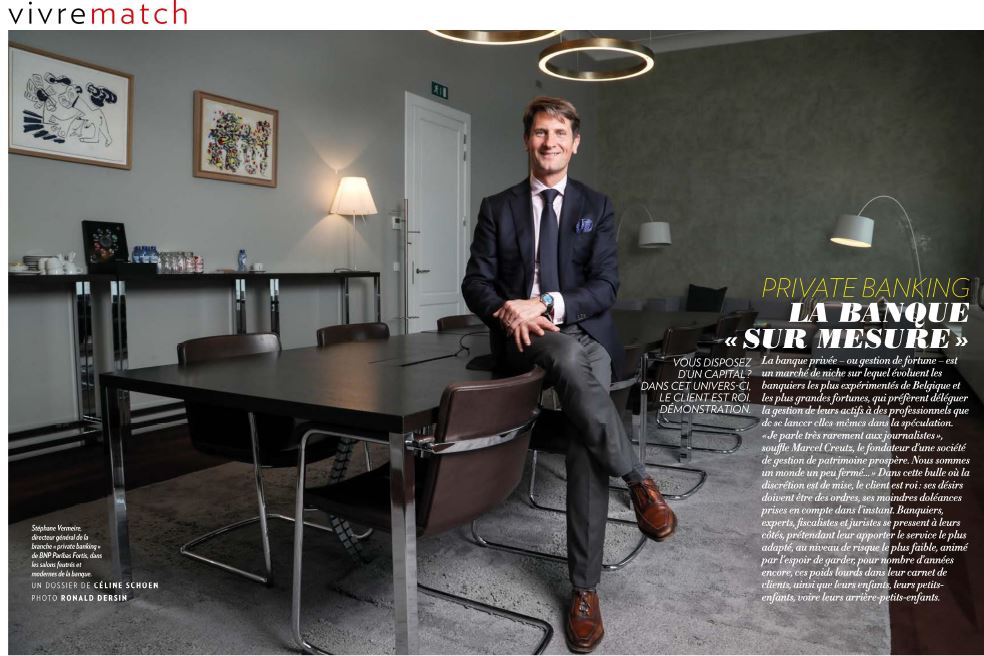 BNPPFBelgique's tweet photo. Stéphane Vermeire, directeur général de la  banque privée, cette semaine dans @ParisMatchBe, article de @CelineSchoen https://t.co/zCESTyW0NC