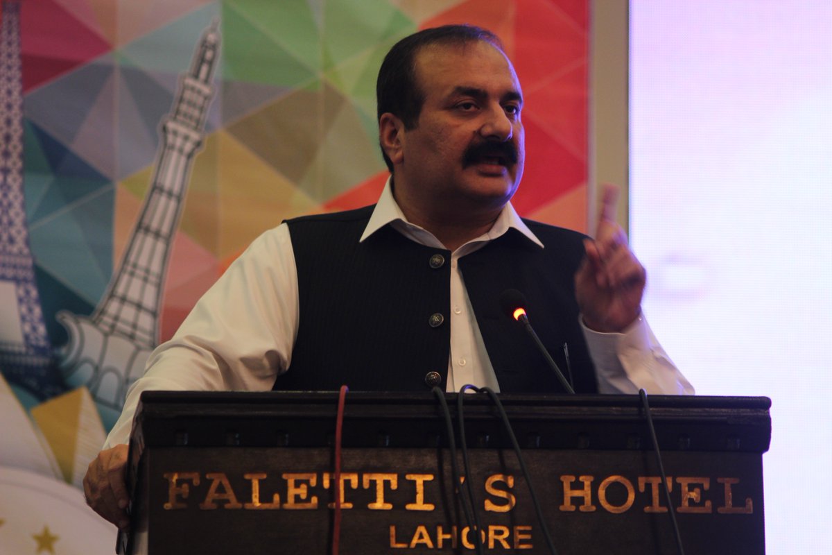 NeesaButt's tweet photo. Education Minister Rana Mashood Sahab speaking at #ISSRC16

#FAIDA #K3 #GYC https://t.co/fFMyYCtsbF